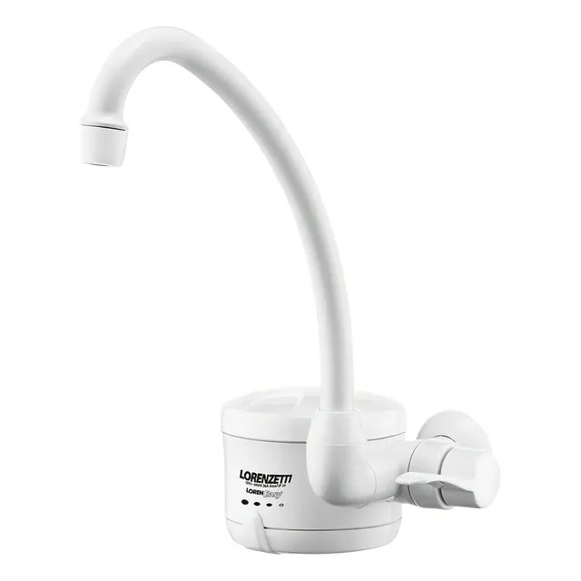 Torneira Elétrica De Parede - Loren Easy Lorenzetti Acabamento Branco Cor Branco 220v