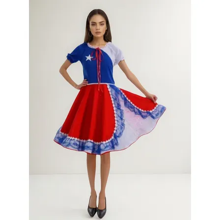 Traje Huasa China Fiestas Patrias Mujer