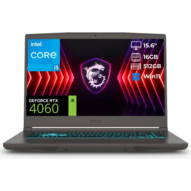 Notebook Msi Thin 15.6' 15.6 Intel I5 16gb 512gb Rtx 4060