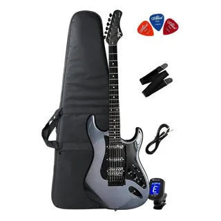 Guitarra Tagima Sixmart Com Efeitos Metallic Deep Silver Kit Guitarra Tagima Sixmart Com Efeitos Metallic Deep Silver Kit