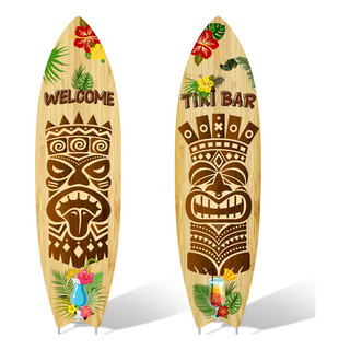 Tabla De Surf Yard Signs Tiki Bar Con Estacas Para Fiestas D Tabla De Surf Yard Signs Tiki Bar Con Estacas Para Fiestas D