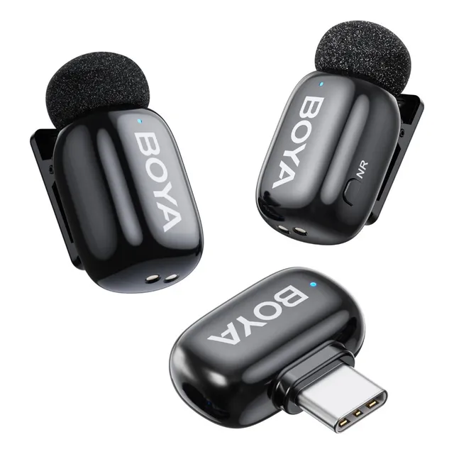 2 Microfonos Boya Mini Tipo C Para iPhone 15 16 Pc S25 Dji 3