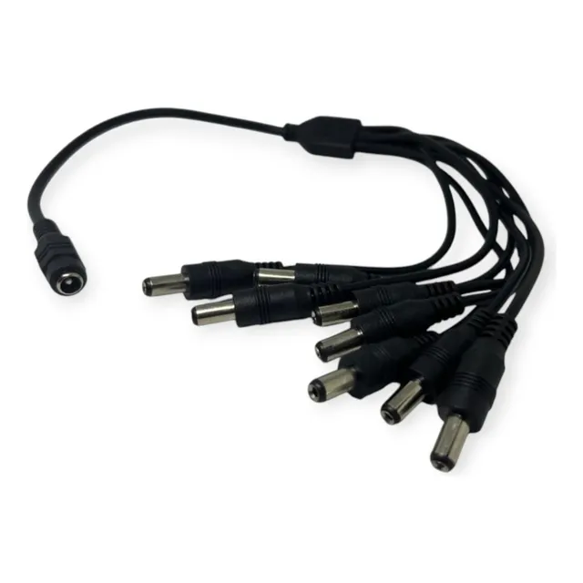 Cable Spliter Dc Cámaras Cctv De 1 A 8 Vías Pulpo 8