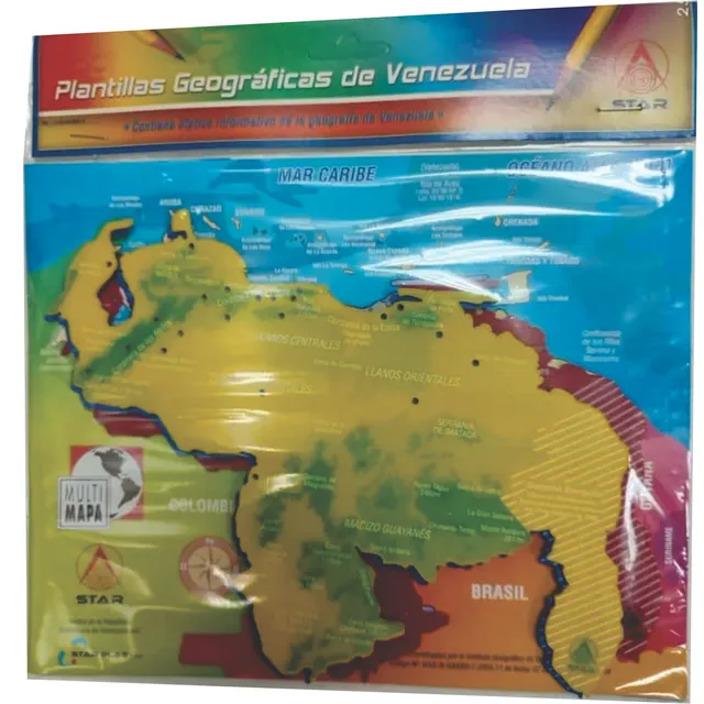 Plantilla Geografica Mapas De Venezuela