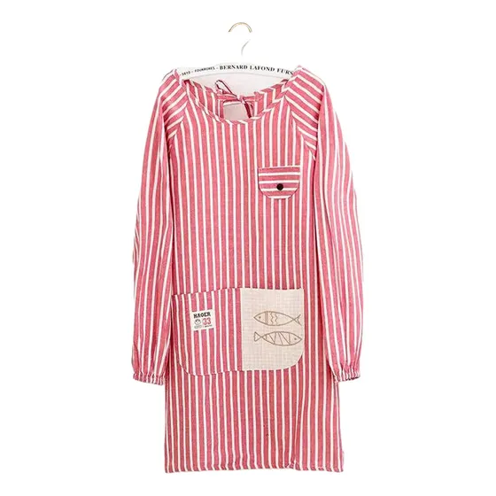 Axique Delantal Manga Larga Para Mujer Jardin Impermeable