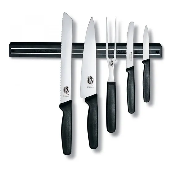 Barra Magnética Para Cuchillos Major, 35 Cm De Largo, 3 Huec