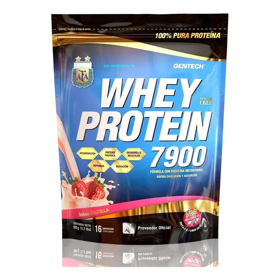 Gentech 7900 Whey Protein Suero 80 % 1 Kg Afa 