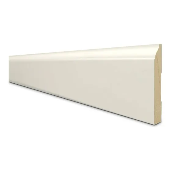 Zócalo De Mdf 12mm X 82mm X 3.66mts Blanco Madera