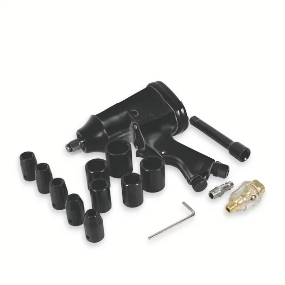 Pistola Impacto 1/2 Torque 320 Lb/ft Kit De 10 Dados Mike