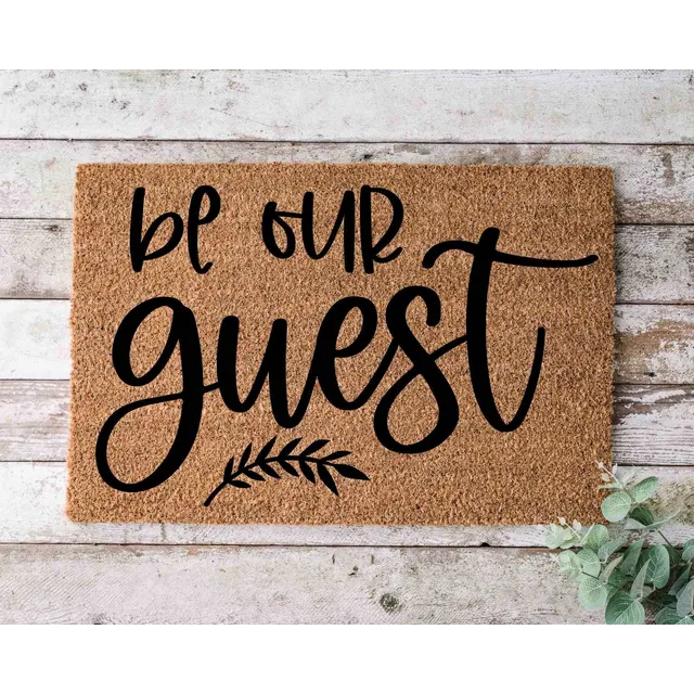 Sxu Be Our Guest Tapete Puerta Divertido Regalo Boda Casa