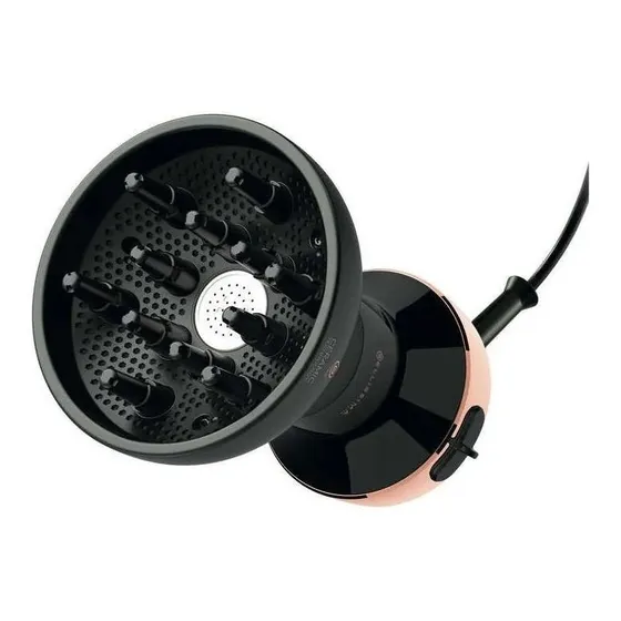 Difusor De Aire Caliente Bellisima Diffon Ceramic 700 Watts Color Negro/Dorado