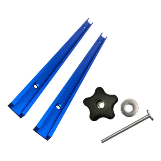 A Kit De Gabarito De Trilho T Miter Track Acessório Azul