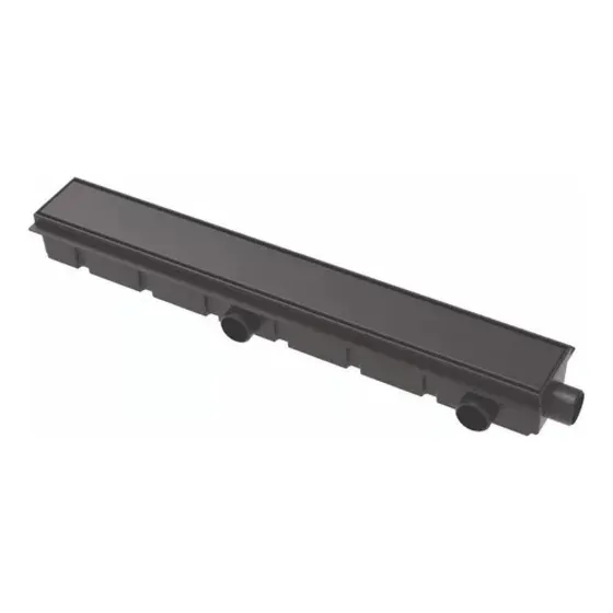 Desague Lineal Ideal Encastrable 60 Plena Negra 12125 P