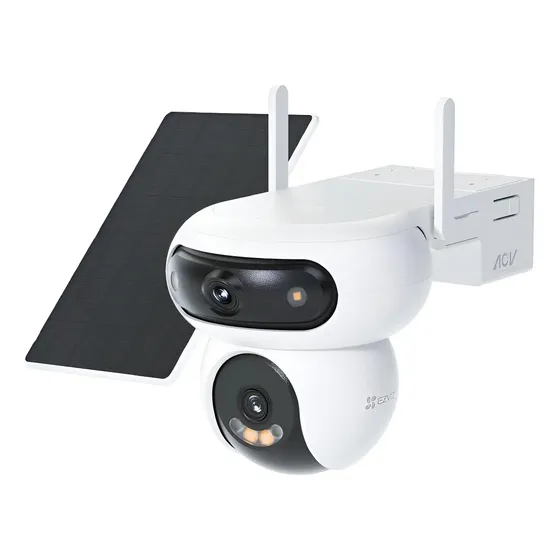 Camara De Seguridad Dual Wifi Hb90 2k+ Ezviz Panel Solar Kit Color Blanco | Cuotas sin interés