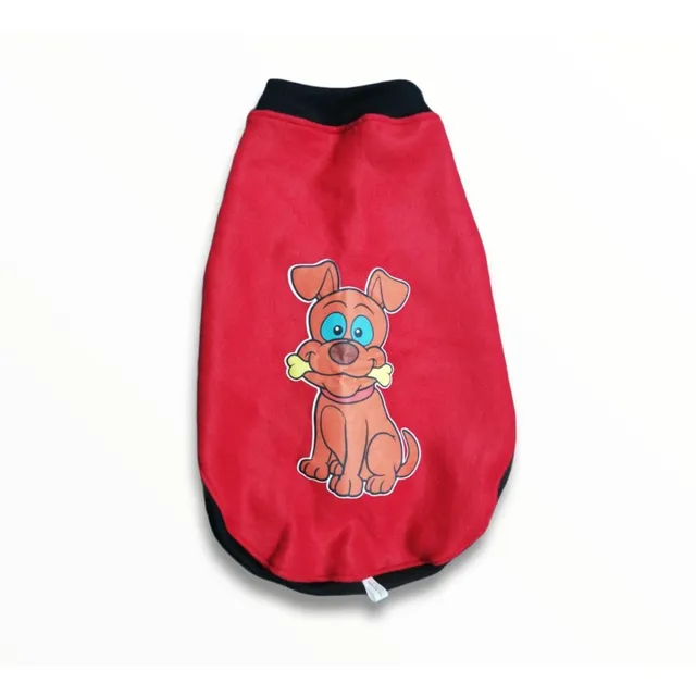Abrigo Capa De Polar Para Perros Color Rojo S
