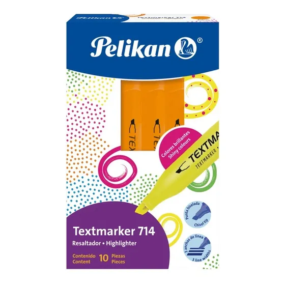 10 Marcatexto Resaltador Pelikan Textmarker 714 Elegir Color