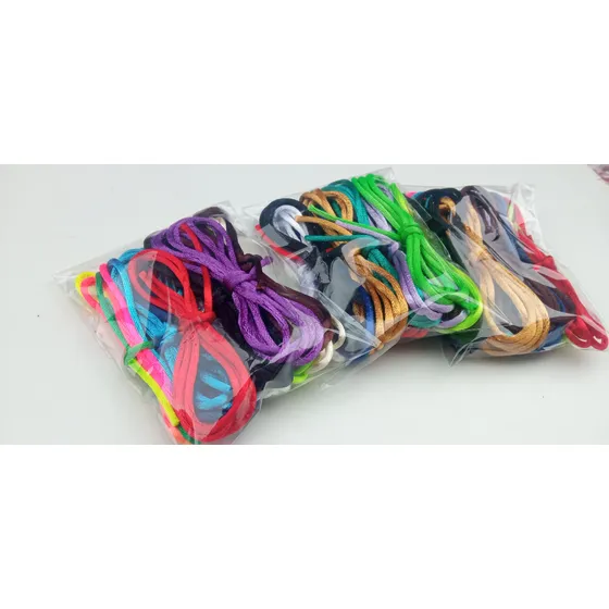Pack 10 Cordon Seda Rayon Cola De Raton 2mm/ 1 Metro X Color