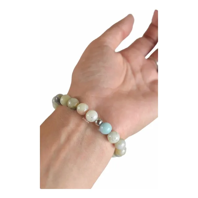 Pulsera Con Amazonita, La Piedra De La Libertad