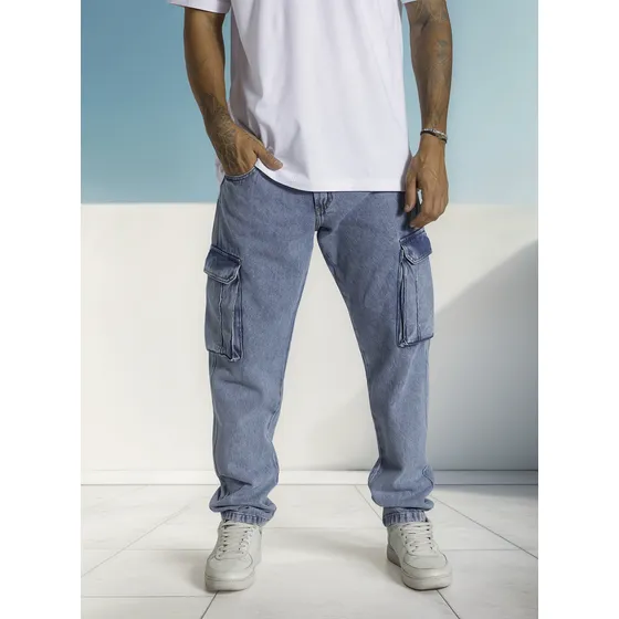 Jean Cargo Mom Bosch Tukson Para Hombre - Estilo Y Comodidad