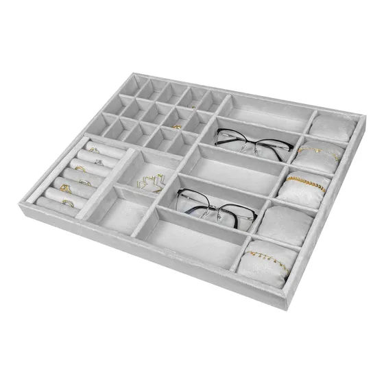 Bandeja Porta Joias Gaveta 45x35cm Acessório Óculos Relógios