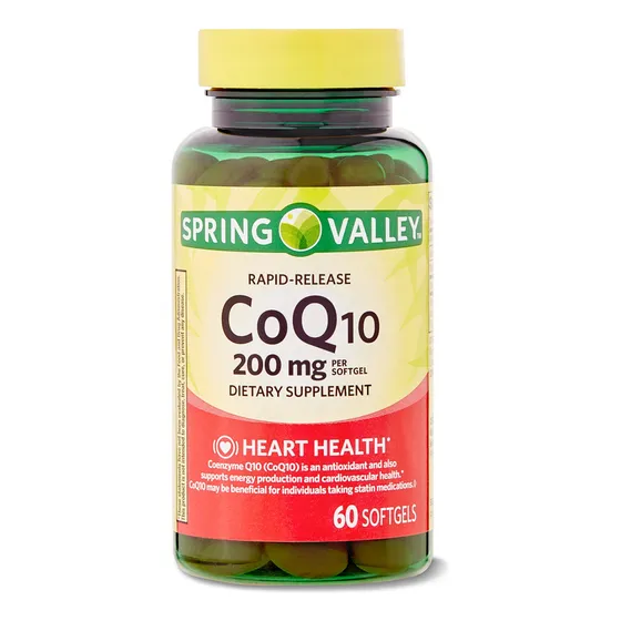 Coq10 200 Mg Heart Health Spring Valley 60 Cápsulas Blandas