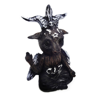 Estatua Estatueta Baphomet Resina Rock Wicca Bode Maçonaria Estatua Estatueta Baphomet Resina Rock Wicca Bode Maçonaria