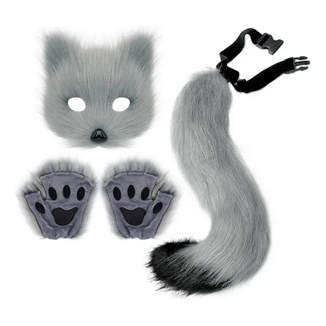Máscara De Gato Branco Máscara Half Masquerade 2024