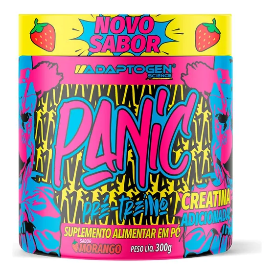 Panic 300g Pré Treino Adaptogen Science Usa - Pré Workout