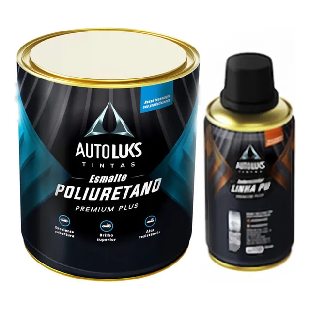 Tinta Automotiva Pu Amarelo Correios Kit C\ 0,8 Litros