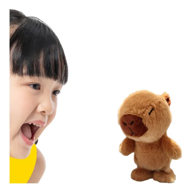 Peluche De Capibara Repite Lo Que Hablas - Camina Y Musical