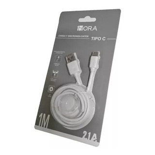 Cable 1hora Usb A Tipo C Carga Rapida Color Blanco Cab184 Cable 1hora Usb A Tipo C Carga Rapida Color Blanco Cab184