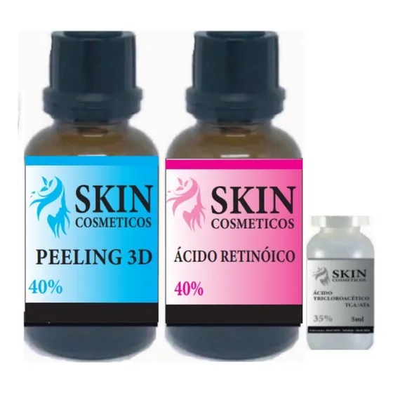 Peeling Profissional (kit Completo) Peeling3d+retinoico+tca 