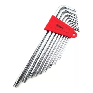 Jogo 9 Peças Chaves Hexagonais Torx T10 A T50 Longas Mtx Jogo 9 Peças Chaves Hexagonais Torx T10 A T50 Longas Mtx