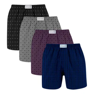 Kit 4 Cuecas Samba Canção Short Dormir Malha Fria Basic Kit 4 Cuecas Samba Canção Short Dormir Malha Fria Basic
