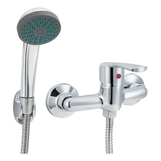 Llave Monomando Ducha Regulable Acero Cromado