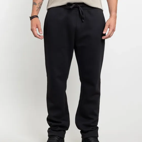 Jogger Franela Sin Puños Standar Fit Negro Hombre Polemic