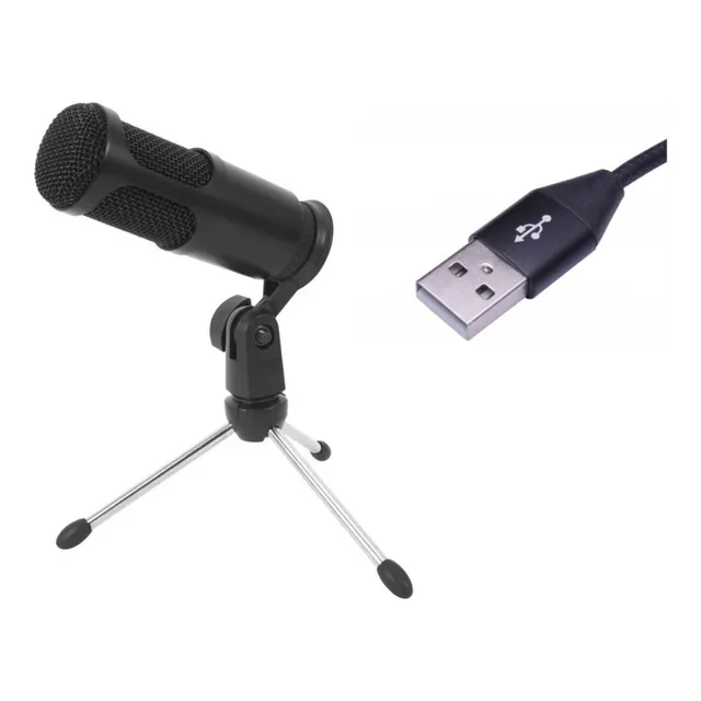 Micrófono Condensador Grabacion Usb Philco