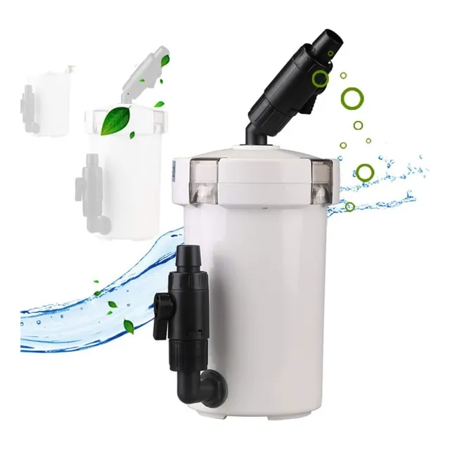 Filtro Externo 400lts/hr 603b Para Peceras Y Acuarios