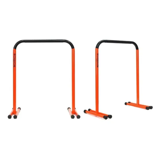 2 Barras Paralelas 76 Cm Gimnasia Calistenia Fondos Sonnos Color Naranja