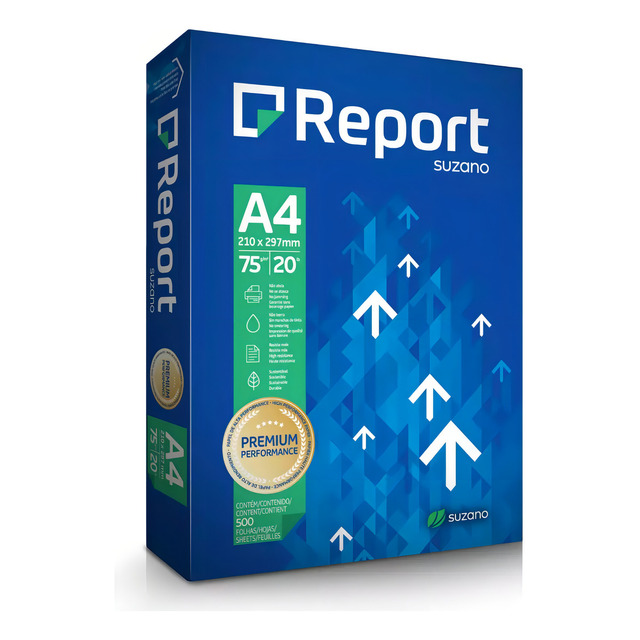 Papel Sulfite A4 75g Report Premium Branco 500 Folhas Papel Sulfite A4 75g Report Premium Branco 500 Folhas