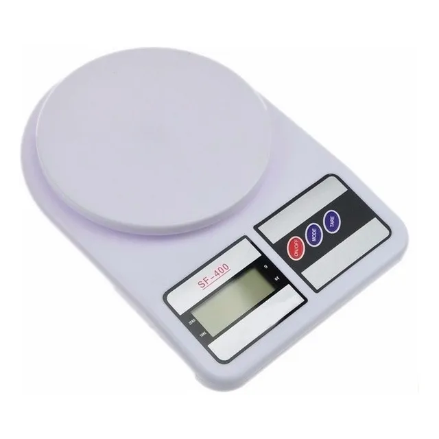 Bascula Digital Gramera De Cocina Pesa De 1 Gramo A 10 Kilos Blanco 10 Kg