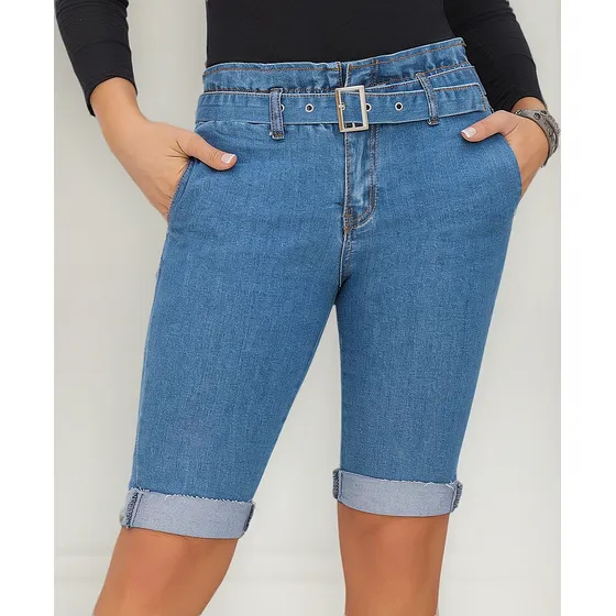 Bermuda Brenda Azul Para Mujer Croydon