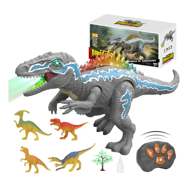 Lictin Dinosaurio Robot De Juguete Para Niños Mayores De 3 Años, Gran T-rex Con Luz Y Sonido Rugiente Realista,que Camina Y Baila Con Control Remoto