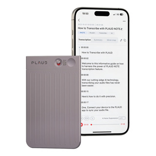 Grabadora De Voz Ai Plaud Note Con Funda, 64 Gb De Memoriaah Grabadora De Voz Ai Plaud Note Con Funda, 64 Gb De Memoriaah