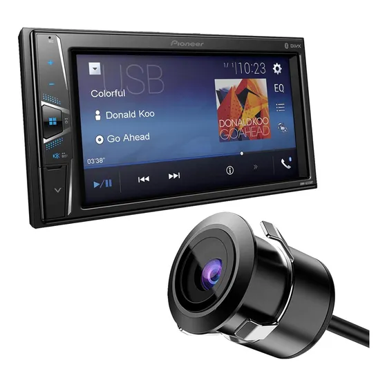 Combo Estereo Pantalla Pioneer Dmh-g225bt + Camara Retroceso