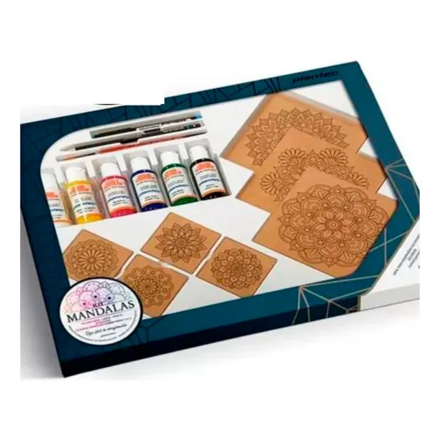Kit / Set Mandalas Para Pintar Con Acrilicos Plantec