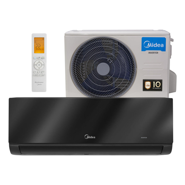 Ar Condicionado Split Inverter 12000 Btu Black Edition Q/f M Cor Preto Ar Condicionado Split Inverter 12000 Btu Black Edition Q/f M Cor Preto