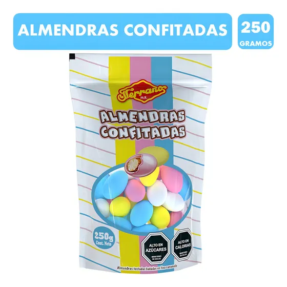 Almendras Confitadas Multicolores (bolsa Con 250gr)