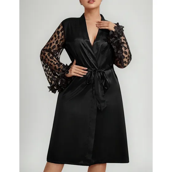 B Roupão Feminino Folgado, Plus Size, Roupa Para Casa