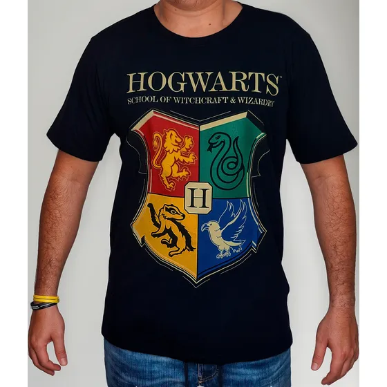 Camiseta Casas Hogwarts Harry Potter Titillandu Geek